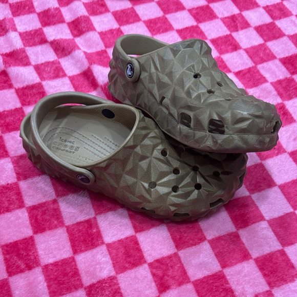 CROCS Other - Crocs Geometric Classic Clog in Dark Gold